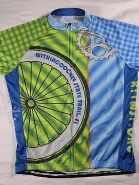 Primal Men’s Cycling Size XL Cyclist Jersey Withlacoochee Trail FL Minor Defect
